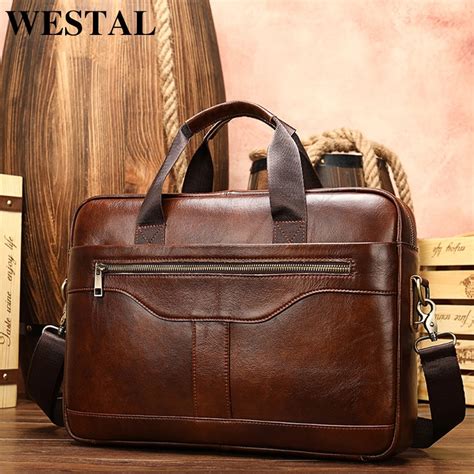 luxury leather laptop bag.